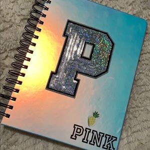 Pink calendar planner.